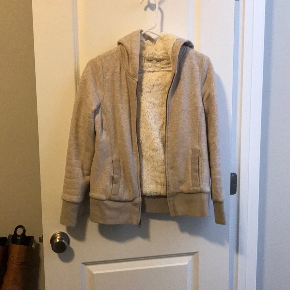 Old Navy hooded zip up with sherling interior